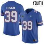 Youth Florida Gators #39 Ryan Ferguson NCAA Jordan Brand Royal Authentic Stitched College Football Jersey TUA4462TN